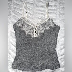 Abercrombie & Fitch Knit Lacey Cami